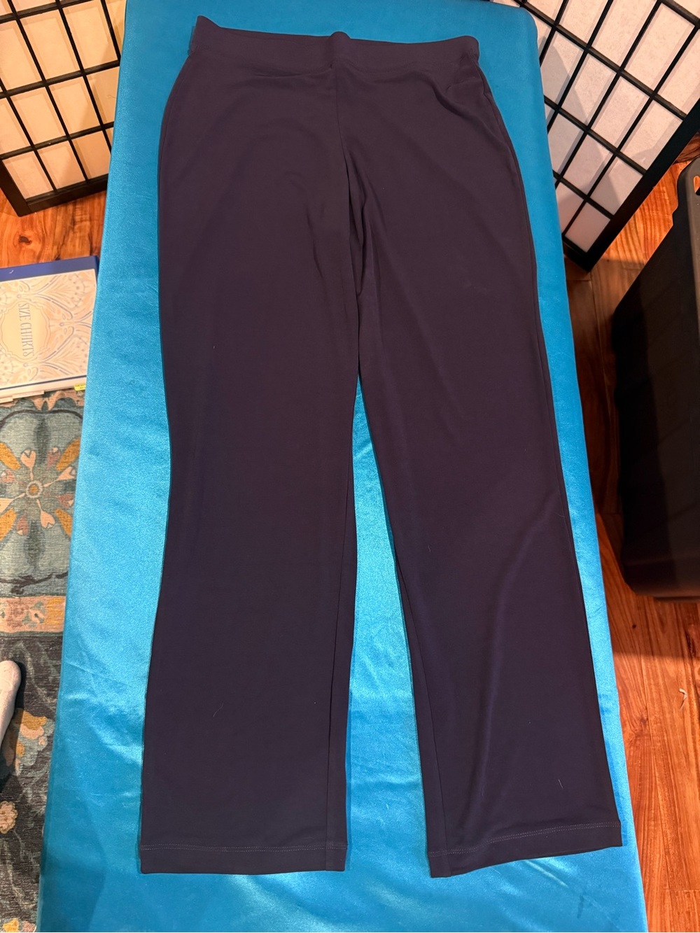 Susan Graver Navy Pull-On Kids Leggings (G3)
